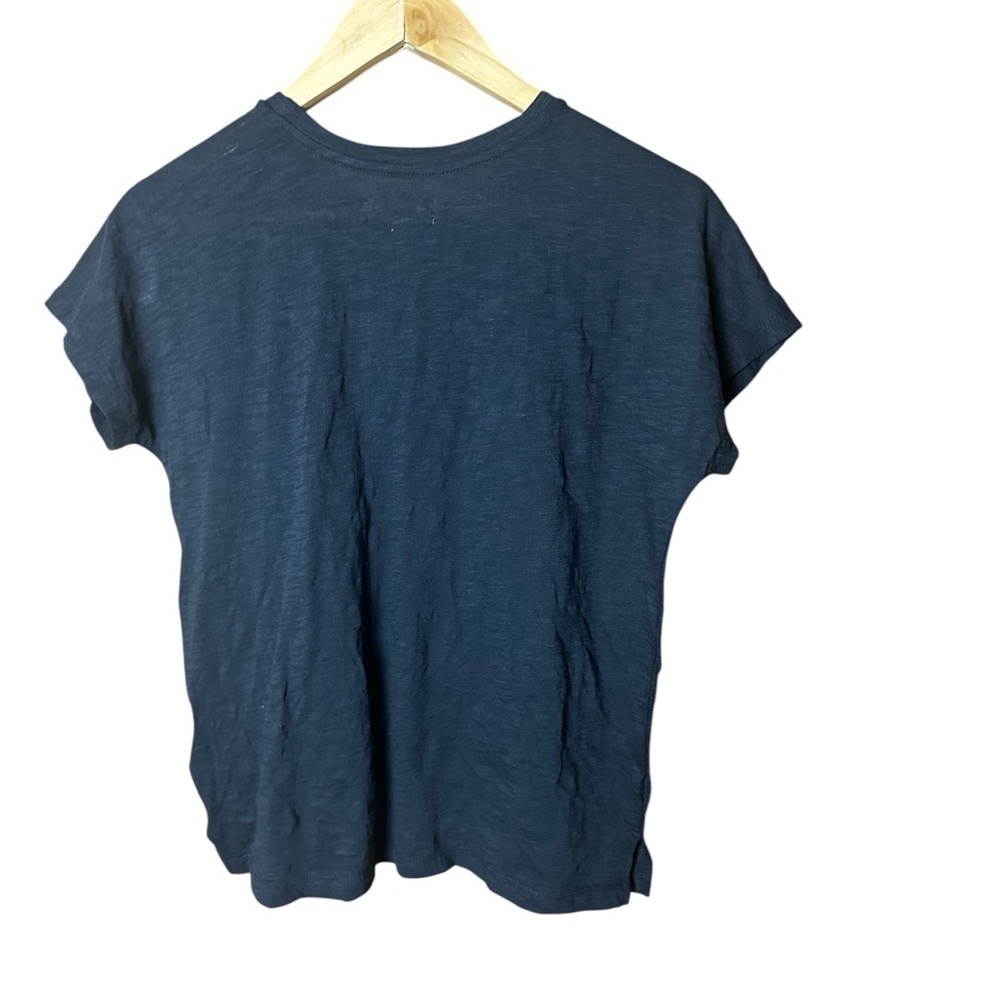 Madewell Black Slub Cotton Dolman Sleeve Tee XS - Picture 5 of 9